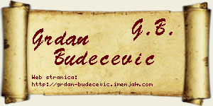 Grdan Budečević vizit kartica